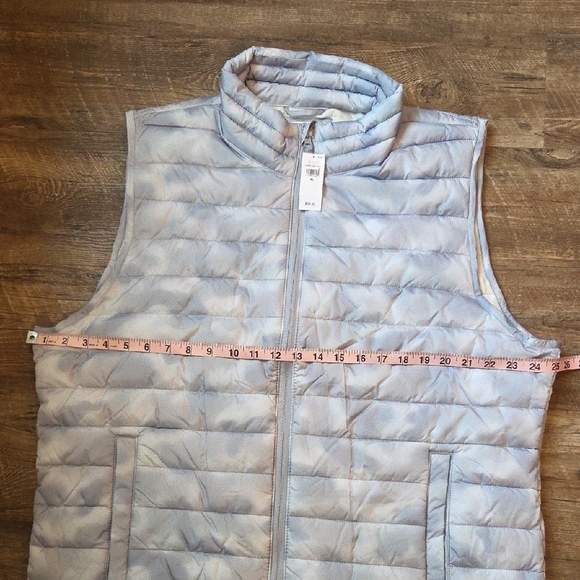 GAP ColdControl Puffer Vest Men's Size XL Silver/Grey New With Tags - Picture 12 of 14